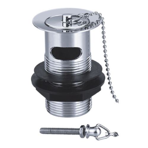 Slotted Basin Waste With Finish Plug And Chain Chrome