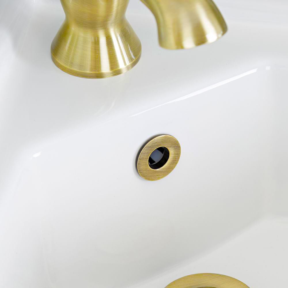 Basin Overflow Ring Replacement Overflow Sink Hole Cover Brushed Brass
