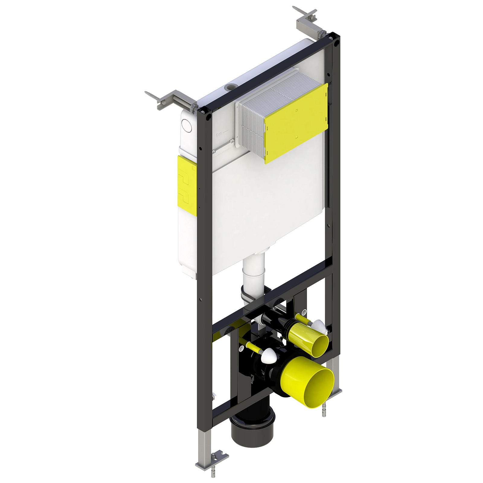 Tornado Flush Round Matte Grey Wall Hung Rimless Toilet With Frame & Flush Plate