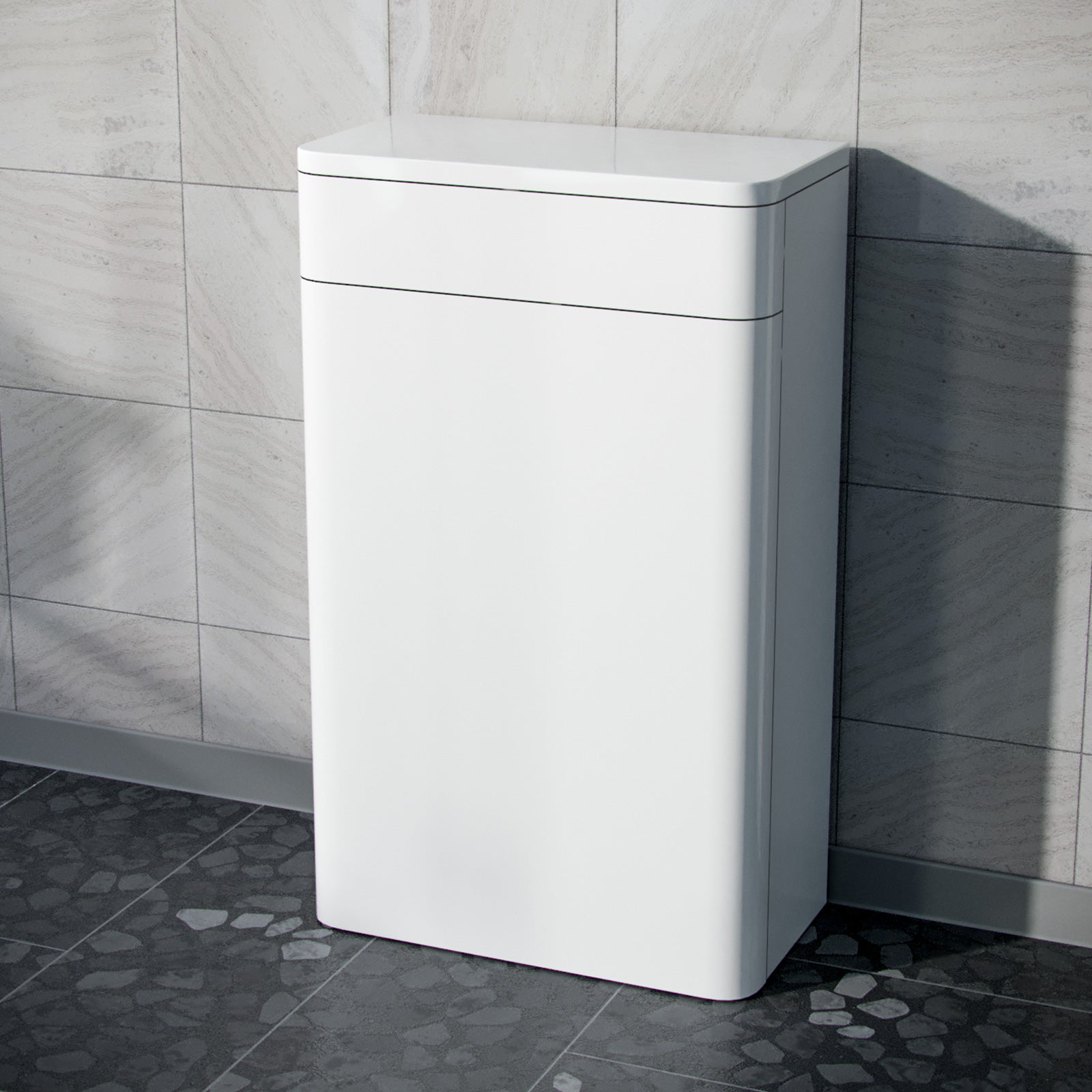 Afern White 500mm Back to Wall WC Unit Flat Pack