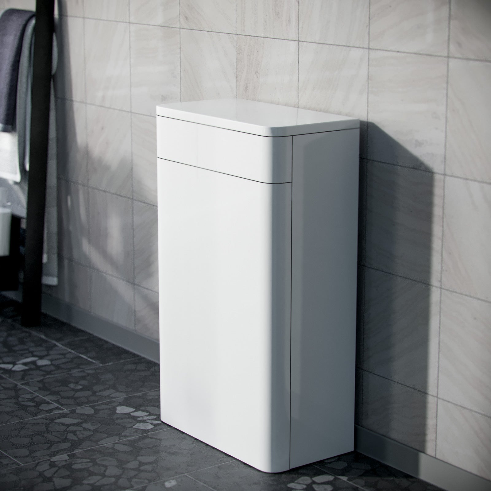 Afern White 500mm Back to Wall WC Unit Flat Pack