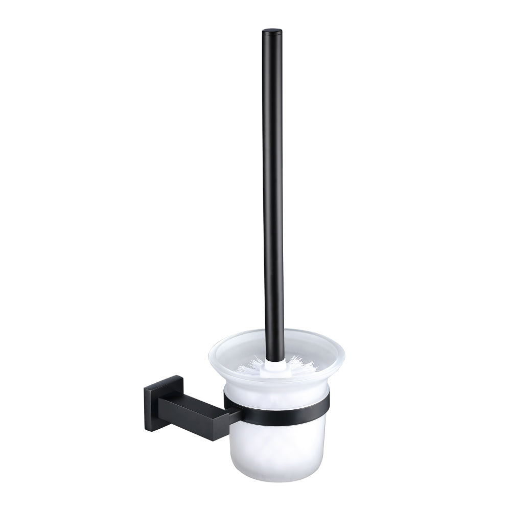 Matte Black Toilet Brush And Holder
