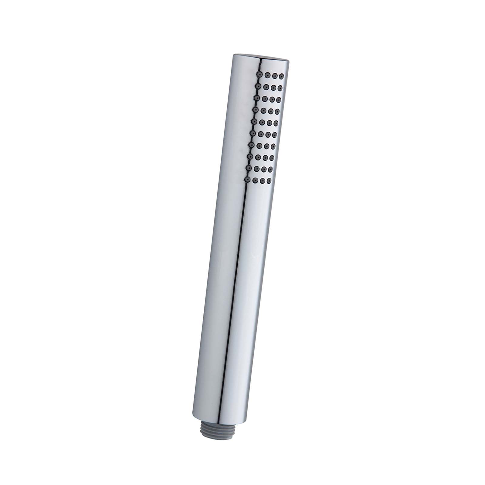 Round Pencil Shower Handset Universal Bathroom Single Mode Handheld
