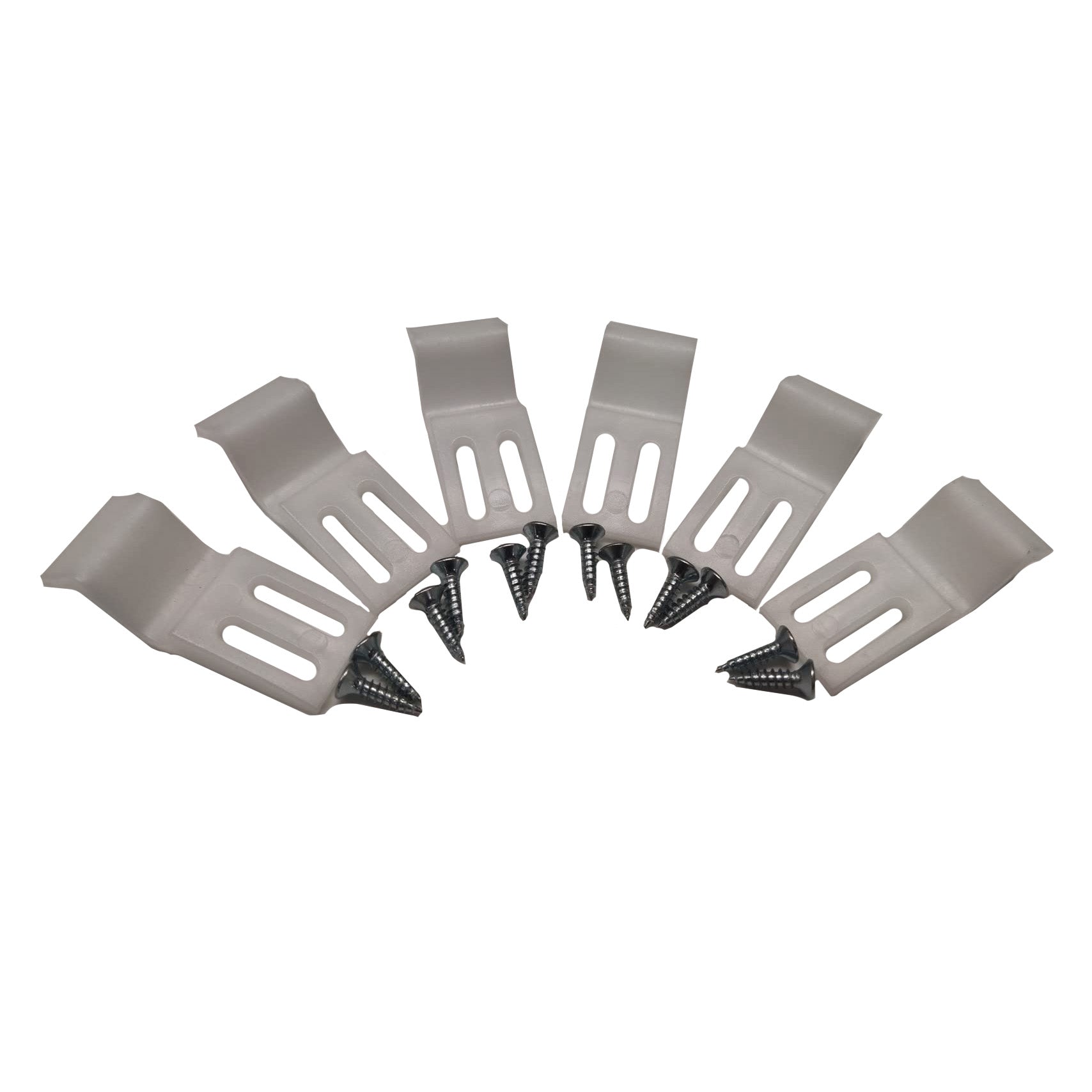 Bath Panel Clips x 6 and Screws for Acrylic Bath Panel Accessories