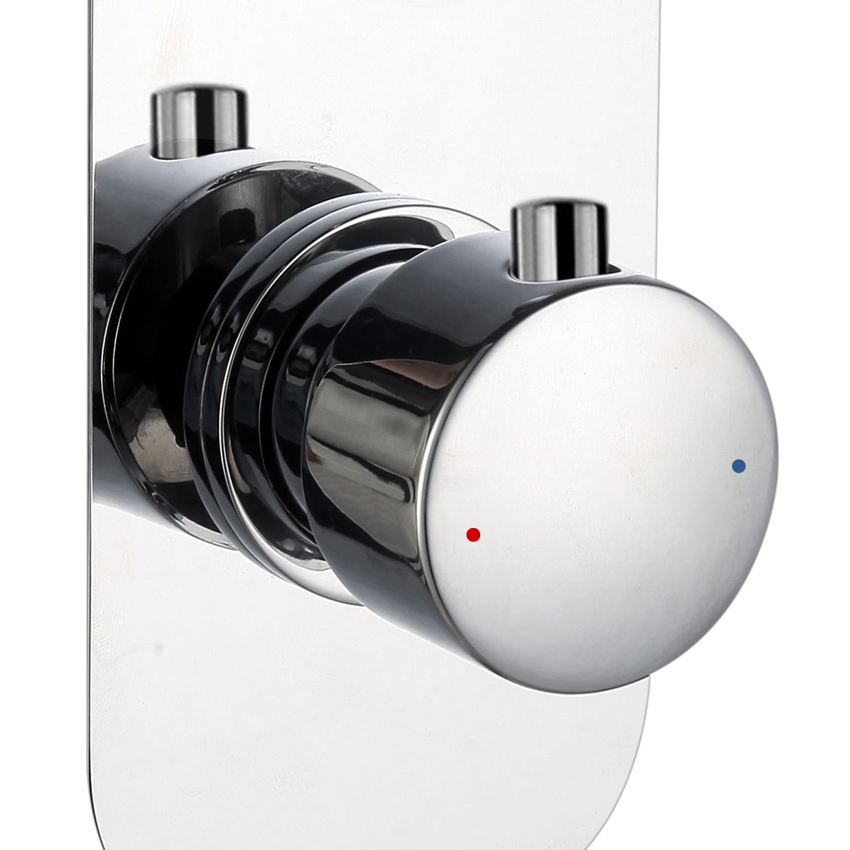 Modern Shower Thermostatic Concealed Push Button One-Dial One-Way Mixer Valve