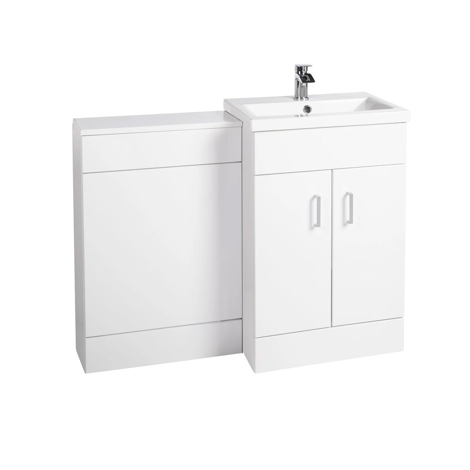 Nanuya 1000mm Floor Standing White Vanity & Ceramic Basin