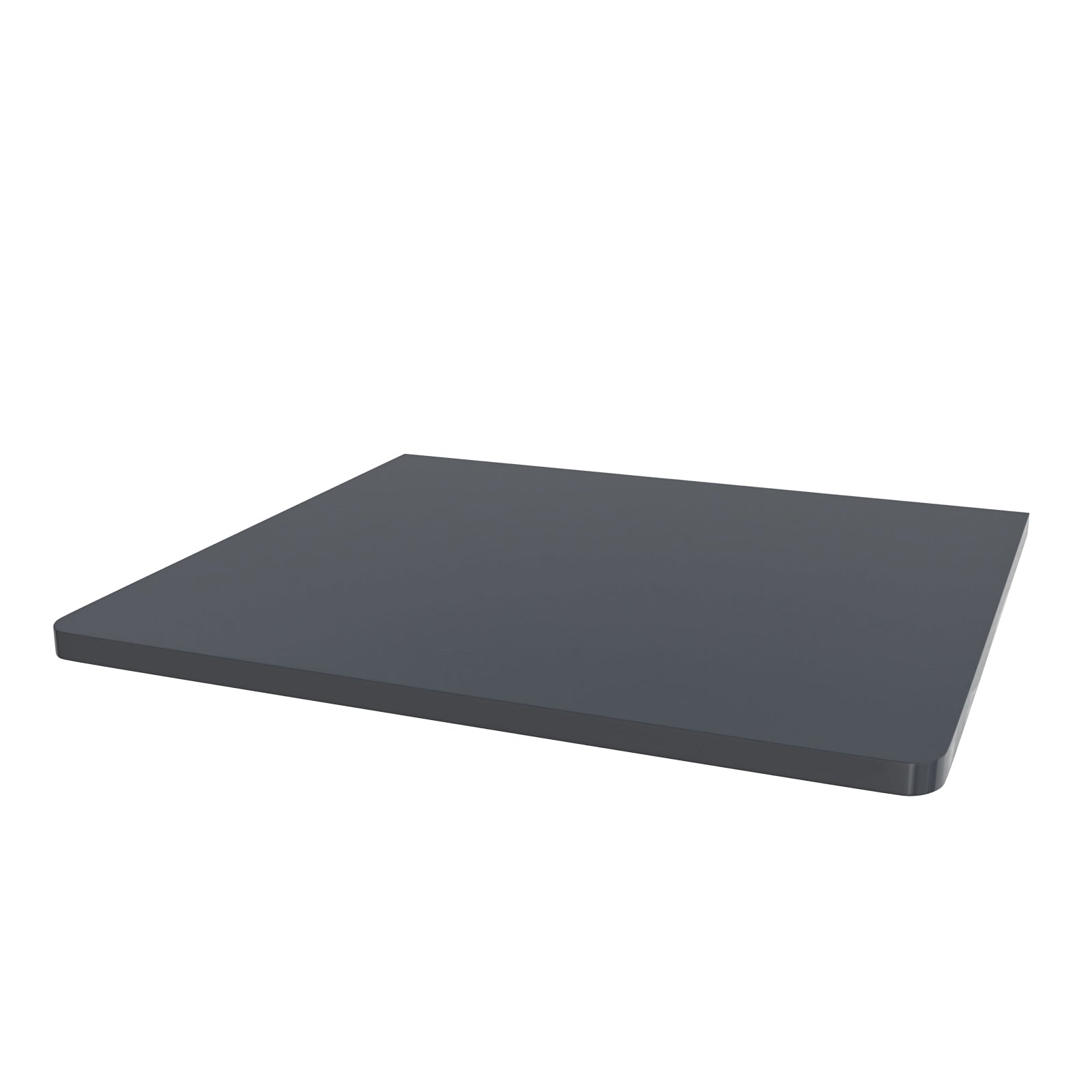 Merton 500mm Grey Round Corner MDF Bathroom Worktop For Vanity Cabinet