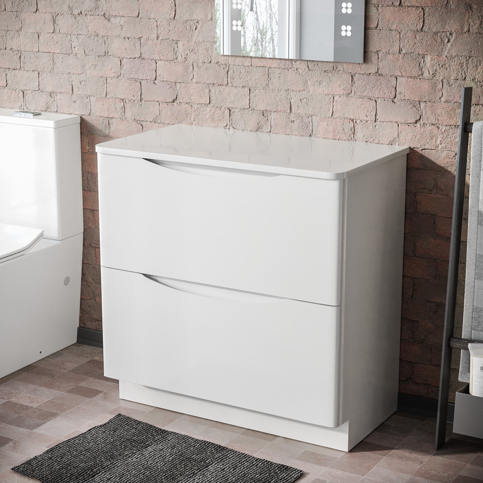 Freestanding deals vanity cabinet