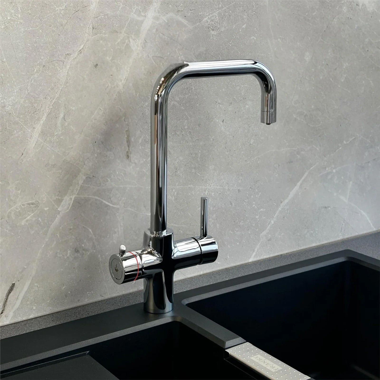 3 in 1 Single Lever Boiler Kitchen Mixer Chrome Tap Set