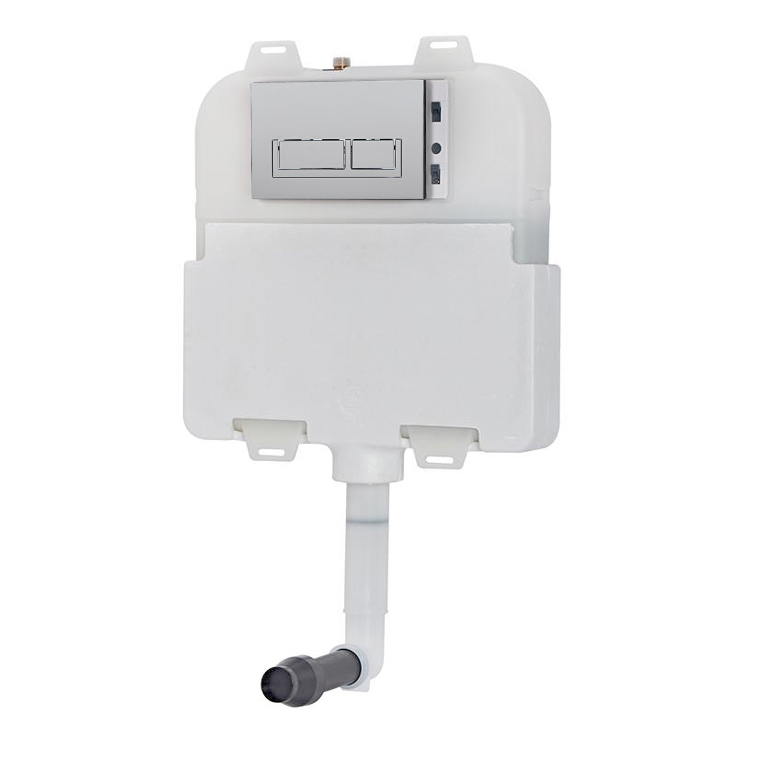 Dual Flush Concealed Cistern With Chromed Square Flush Plate