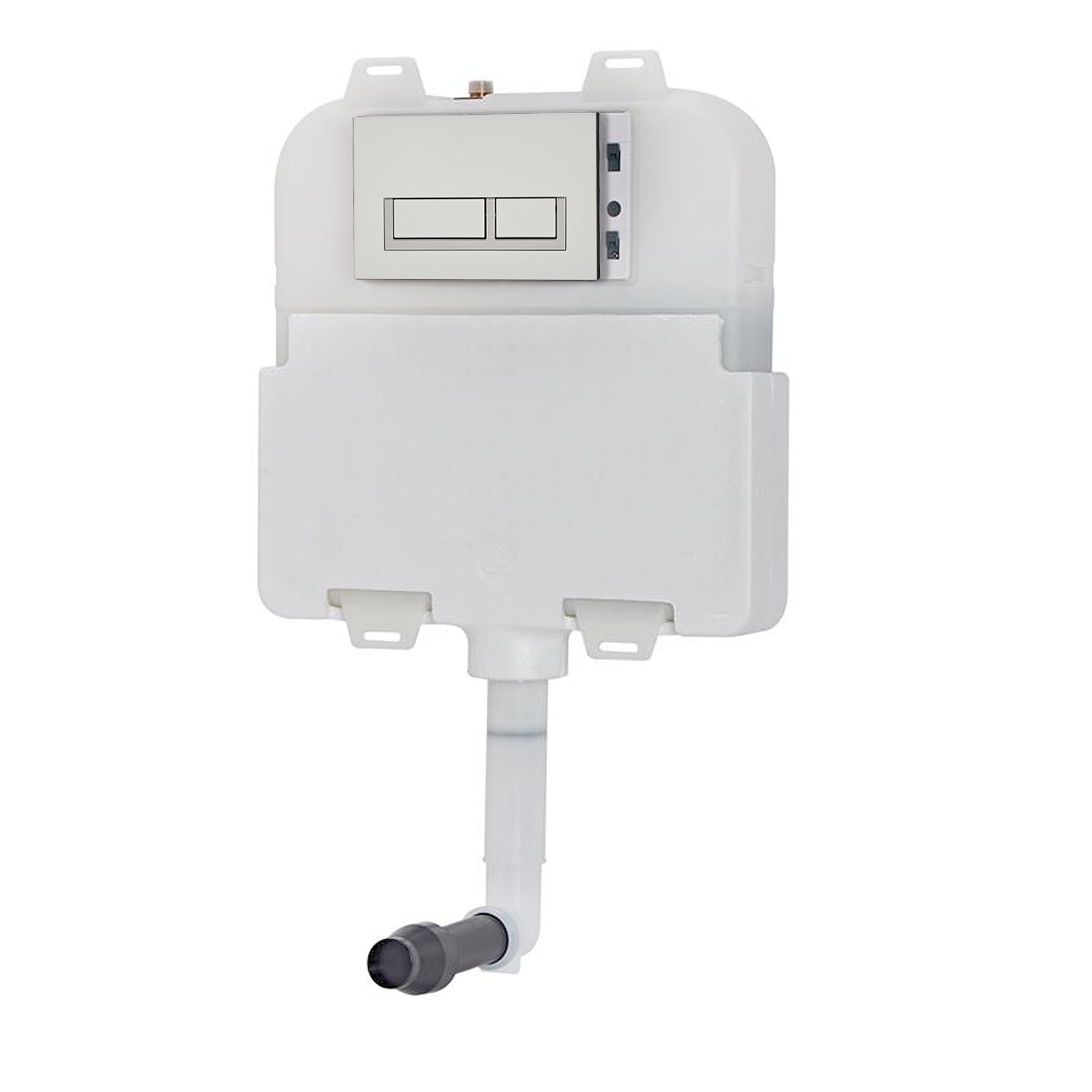 Dual Flush Concealed Cistern and Painting With Chromed Flush Plate