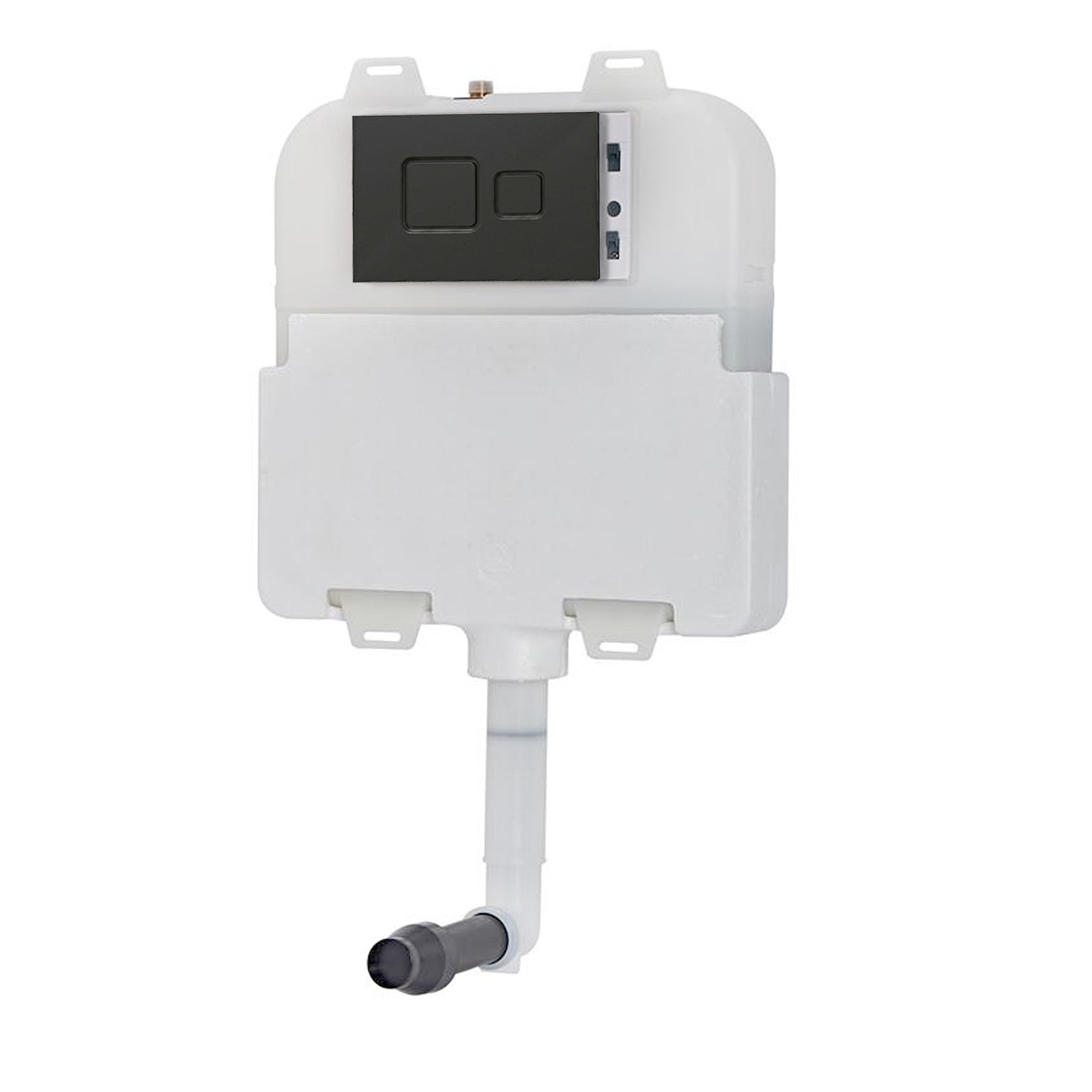 Dual Flush Concealed Cistern and Black Push Button