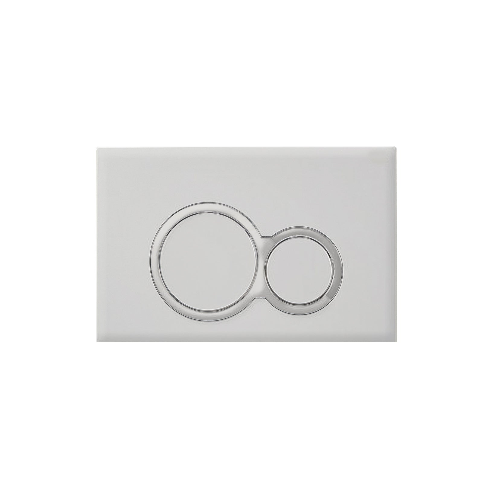 White Round Wall Hung Toilet With Frame & Round Button Flush Plate