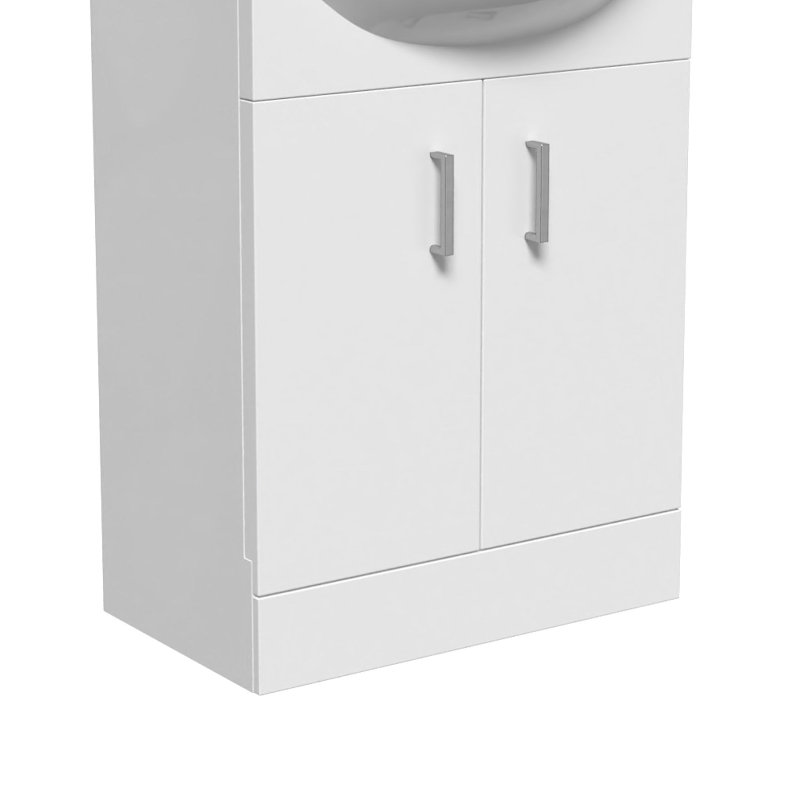 515mm Floor Standing Cabinet Gloss White - Flat Pack