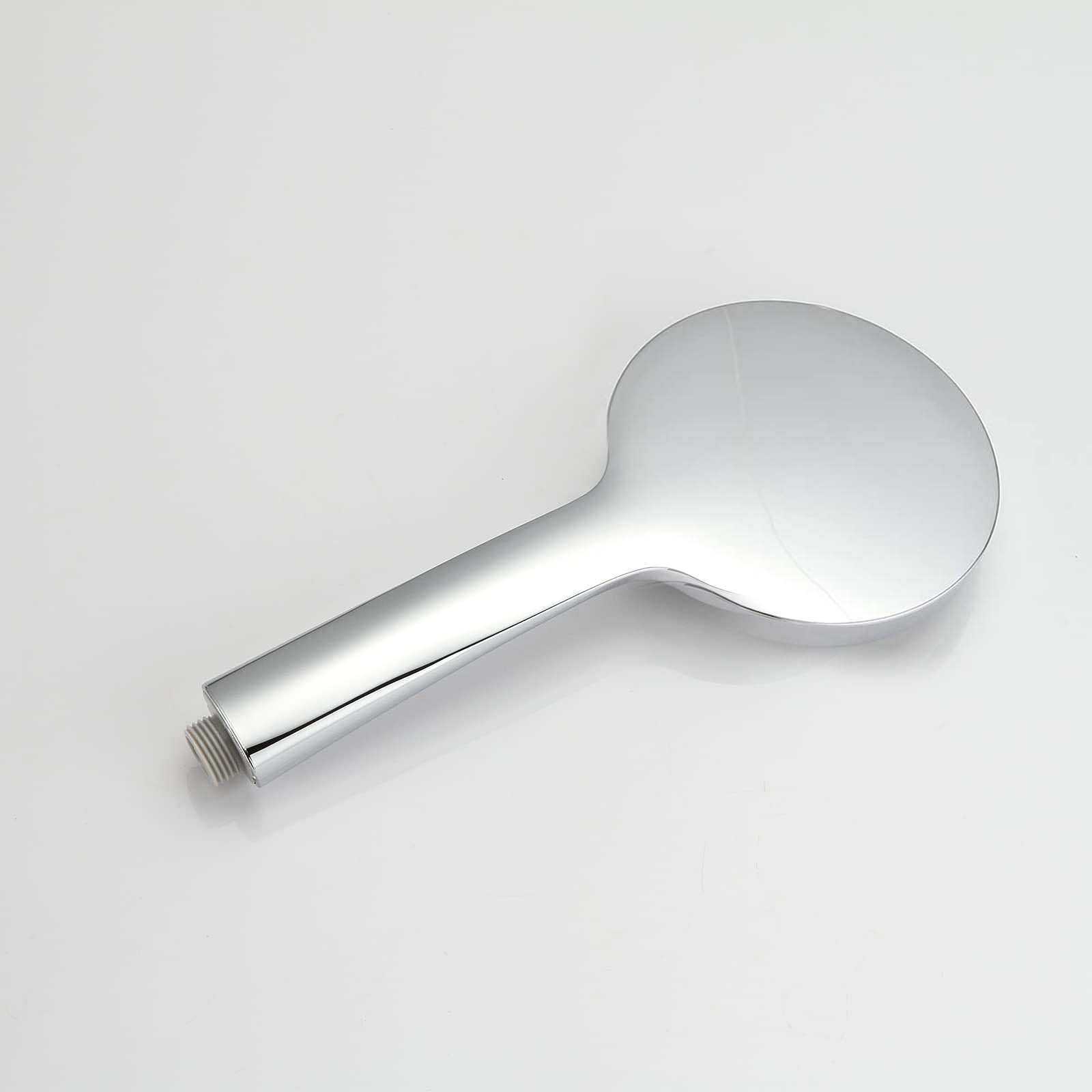 Luxury Round Universal Handheld Shower Single Mode Handset Bathroom Chrome