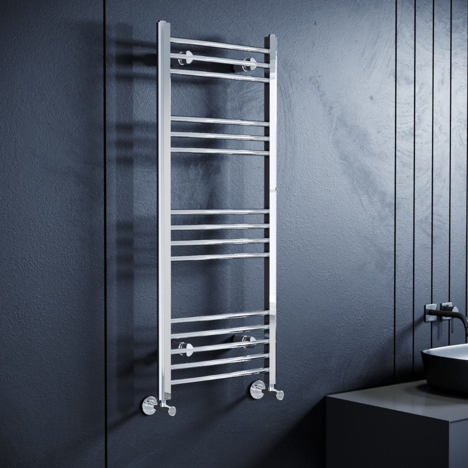 Towel Rail Radiator 800 X 500 mm Horizontal Chrome