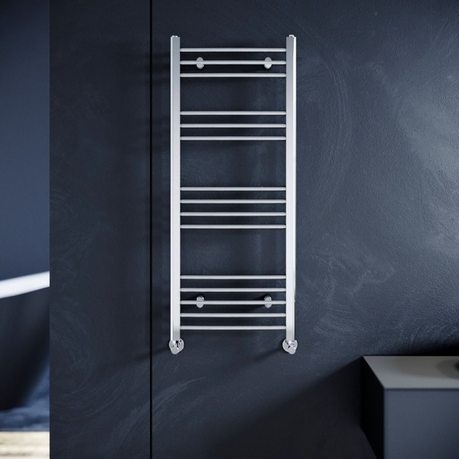 Towel Rail Radiator 800 X 500 mm Horizontal Chrome
