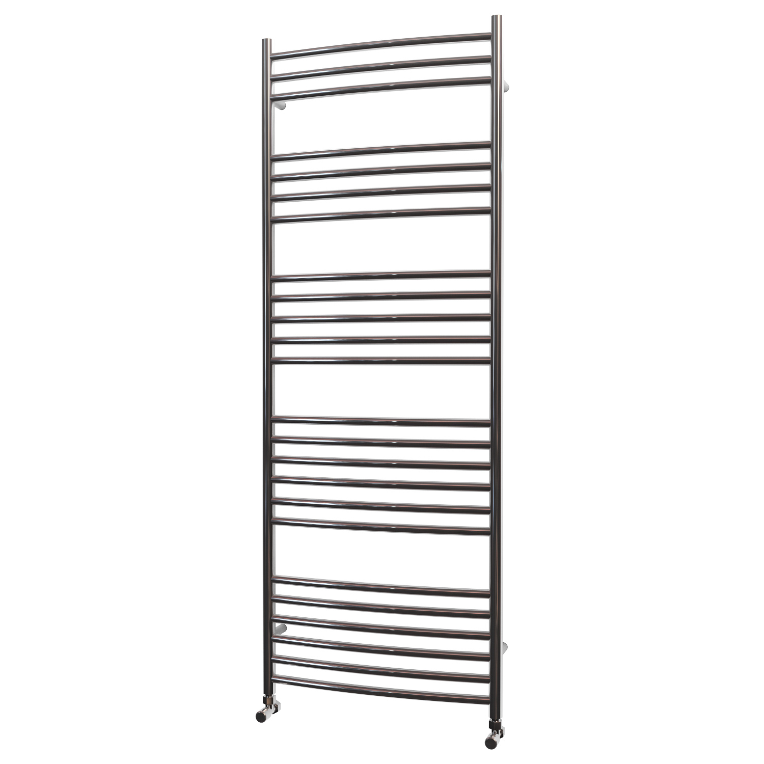 Towel Rail Radiator 1600 X 600 mm Horizontal Curved Chrome