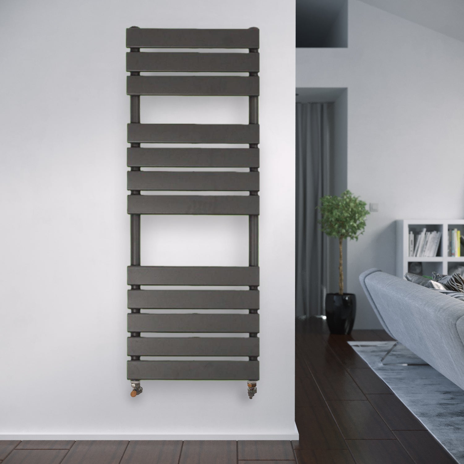 Dark grey 2025 towel radiator