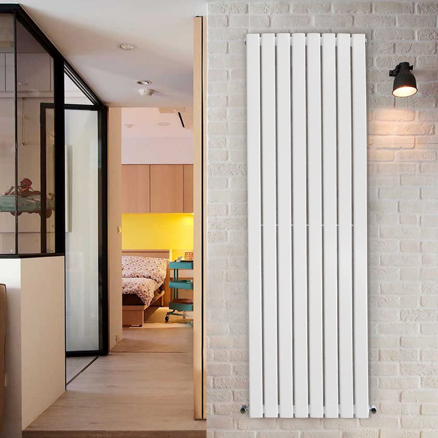 Honeywell 1800 X 546 mm Single Flat Panel White Designer Radiator
