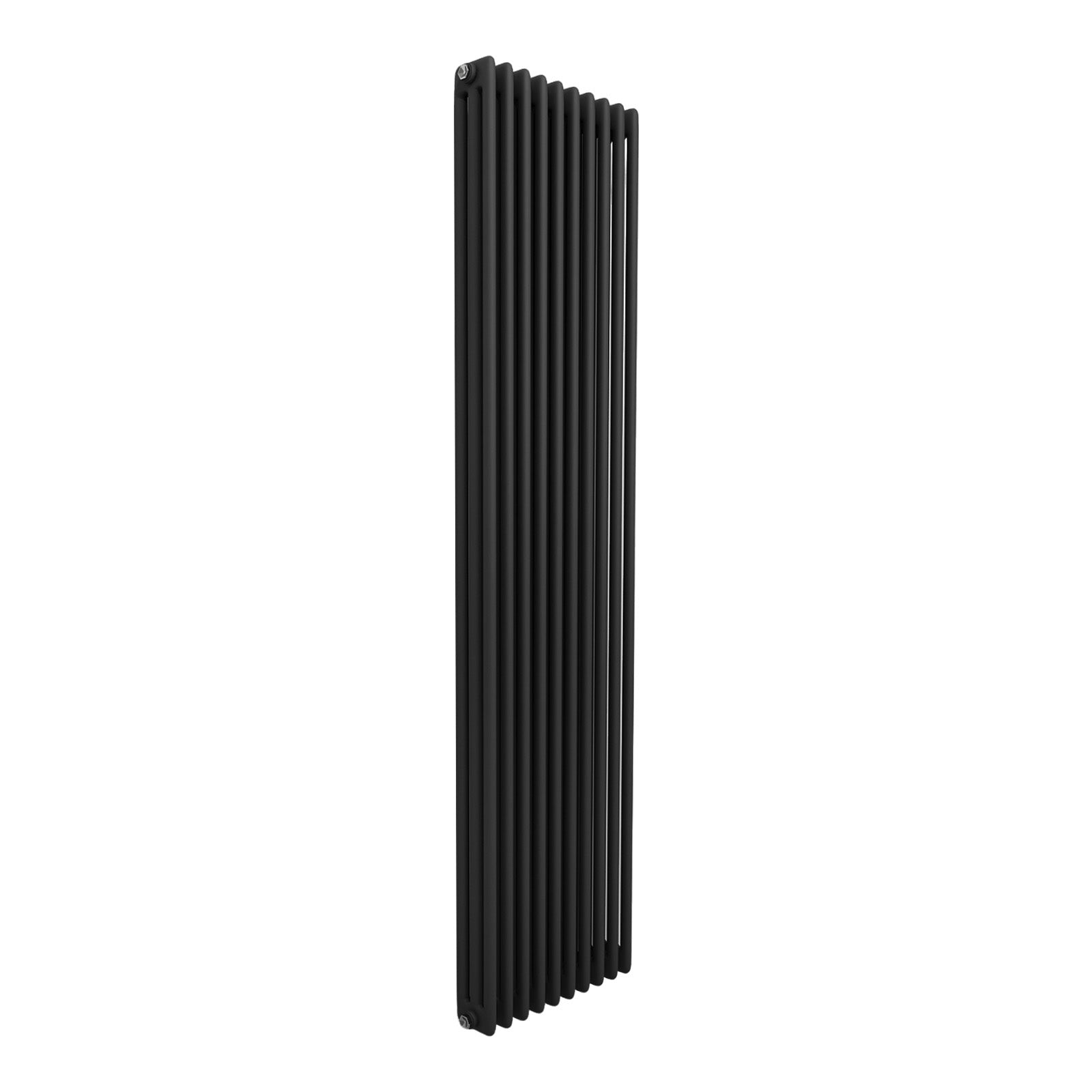 Traditional Radiator 1800 X 470 mm Vertical Triple Column Matte Black