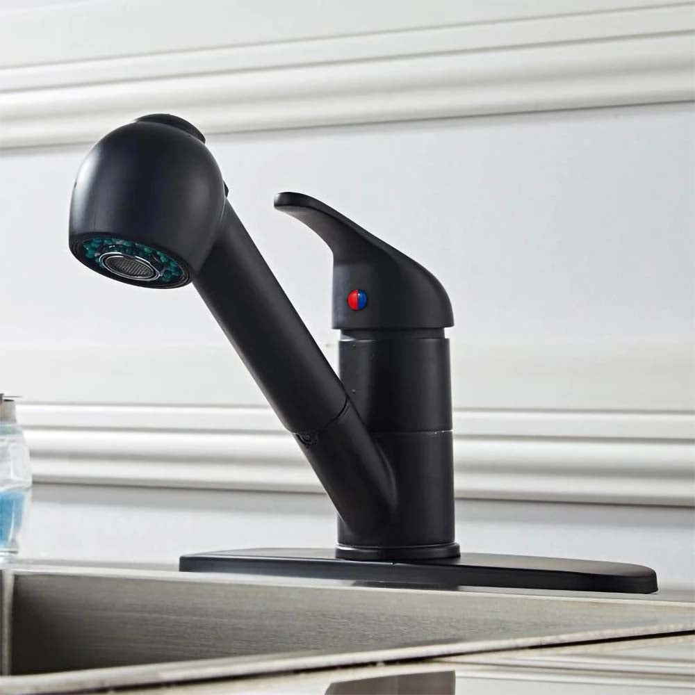 thumbnail image 2 of Manhattan Matte Black Kitchen Single Lever Mixer Tap – 360° Swivel, Deck Mounted 2 of 5