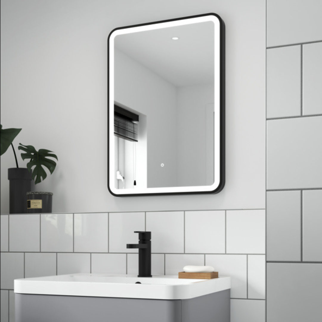 Illuminated 600 x 800 mm LED Bathroom Mirror with Anti Fog and Touch Switch  Osmo