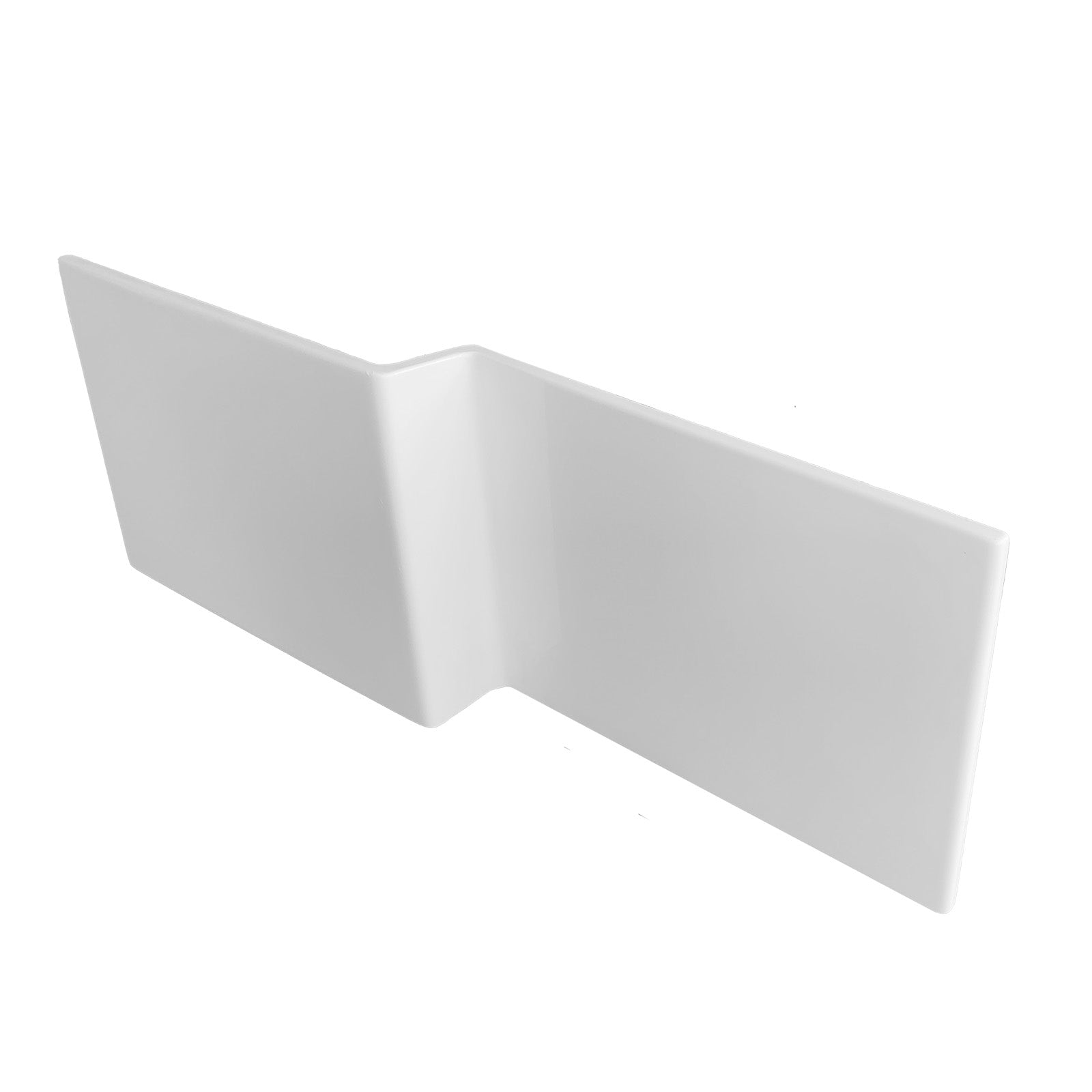 Nes Home White 1700mm Water Proof L Shaped Square Offset Front Bath Panel