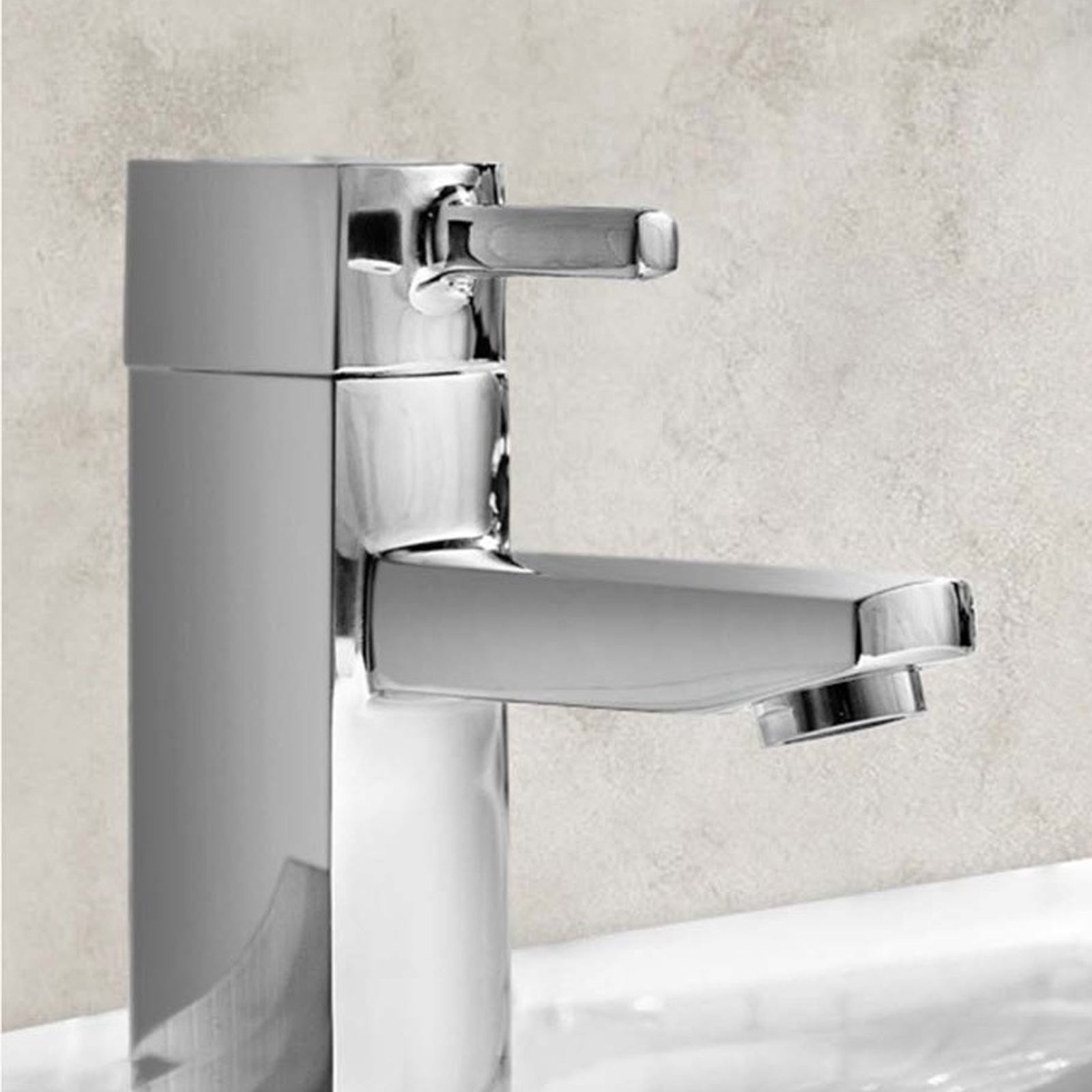 Boston Deck Mounted Chrome Hot & Cold Twin Basin Taps Brass