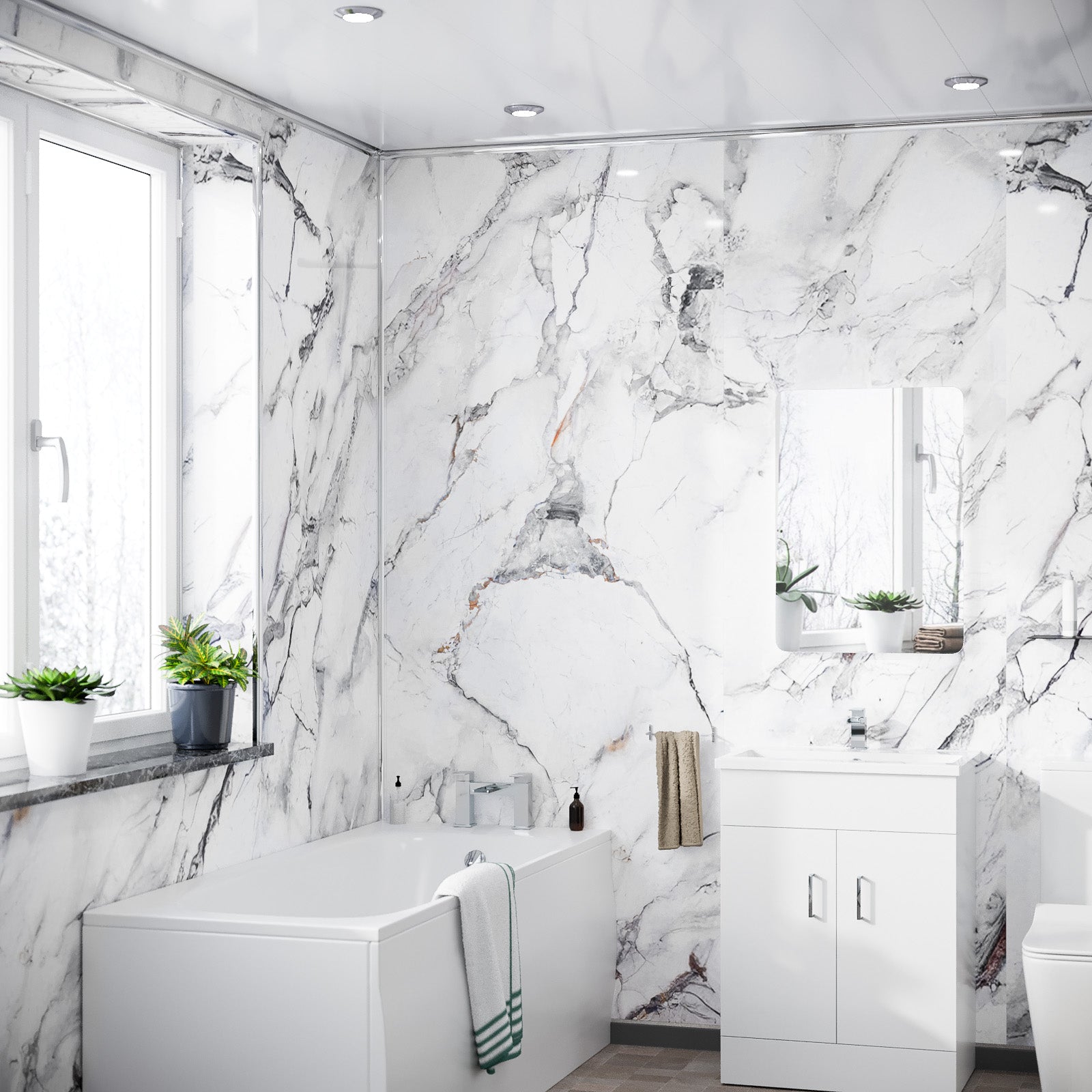 PVC Wall Panel Massa Marble 1000 x 2400 x 10mm