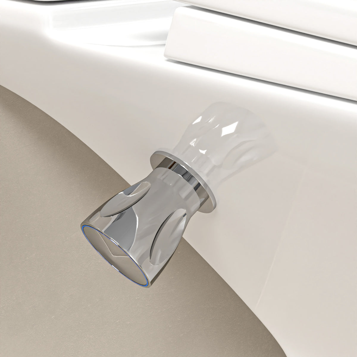 Chrome Brass Cold-Water Bidet Mixer Set