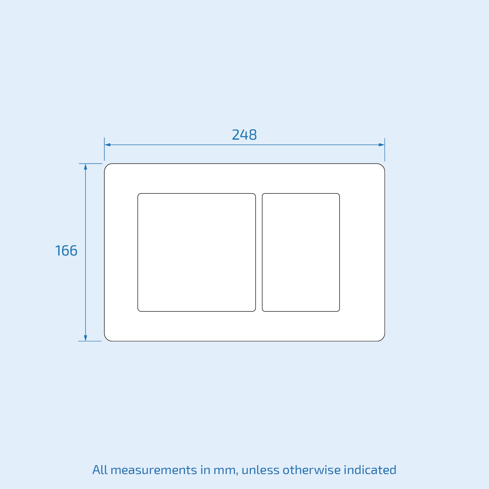 Keytec Chrome Flushplate