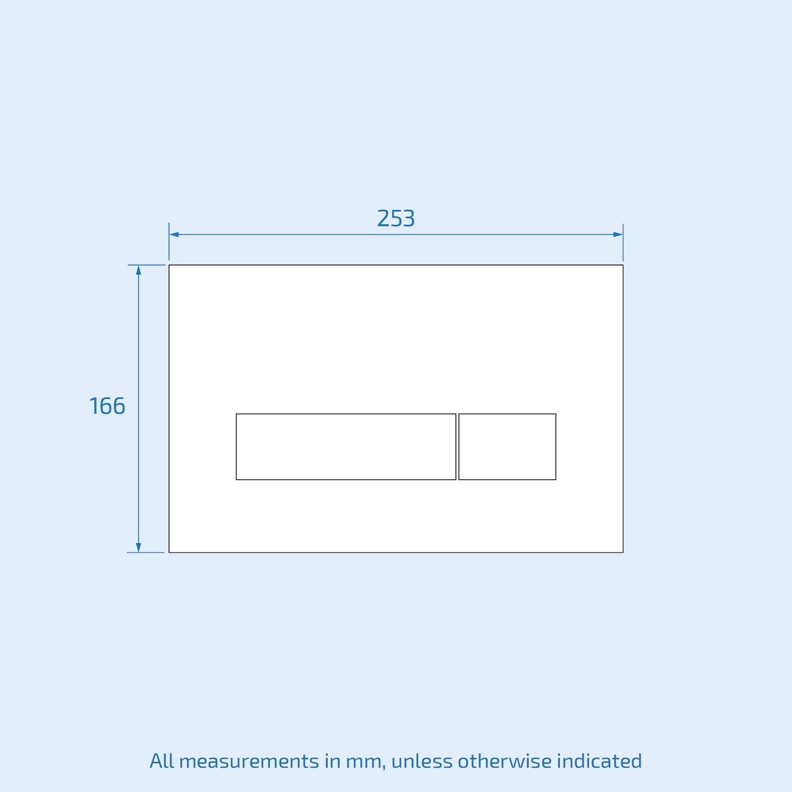 Keytec Glass White Flushplate