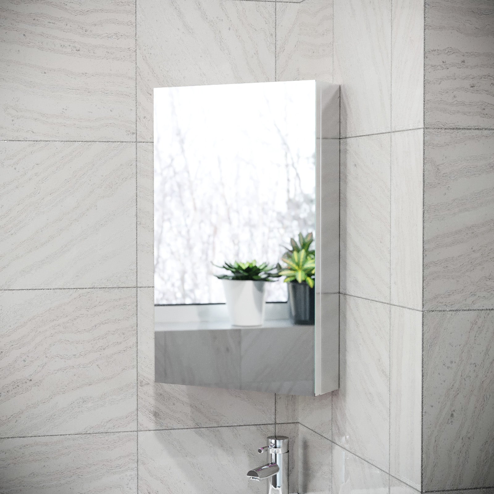 Stainless Steel Corner Bathroom Cabinet