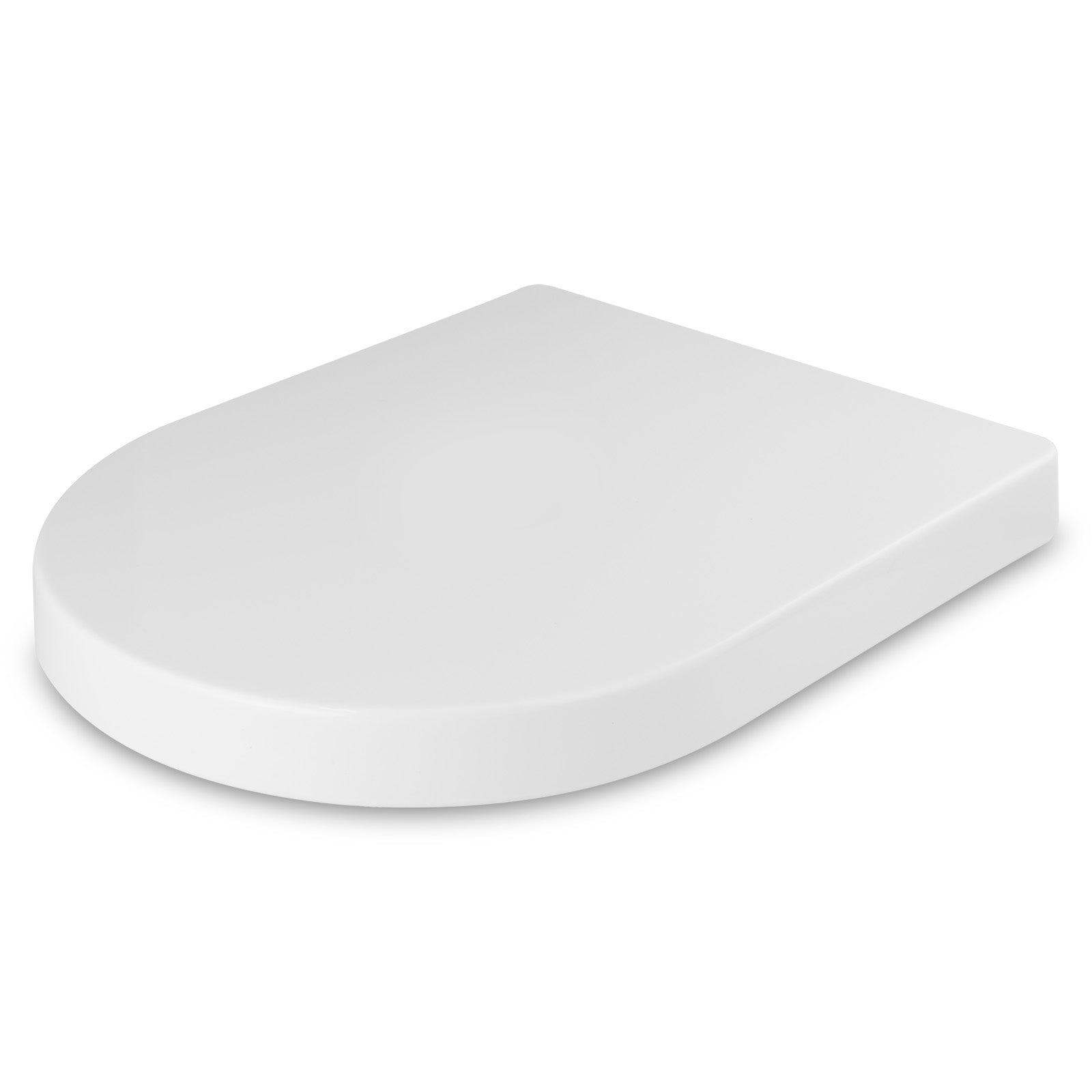 Round Thick Toilet Soft Close Seat and Seat Cover White