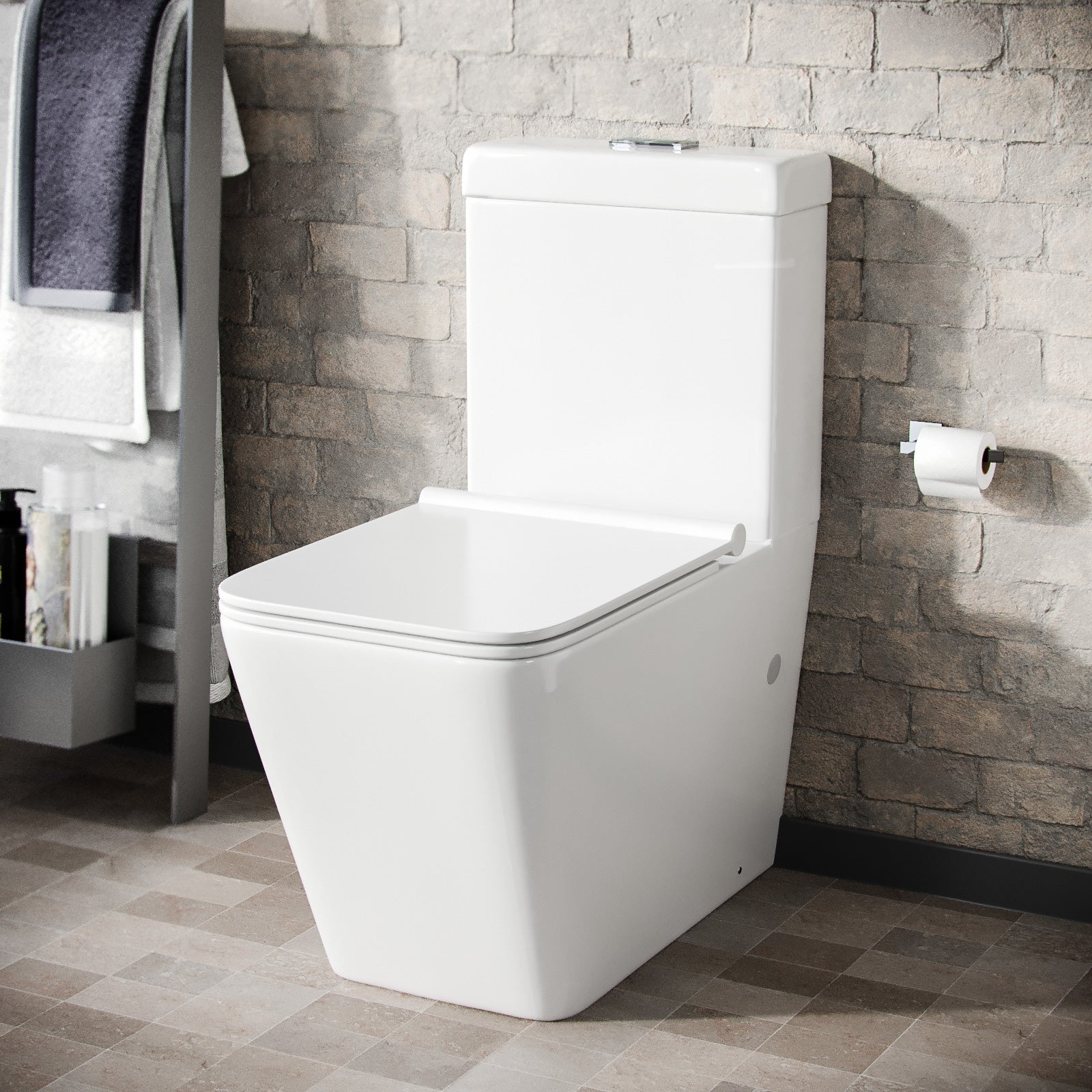 Gordonia Cloakroom Close Coupled WC Toilet White