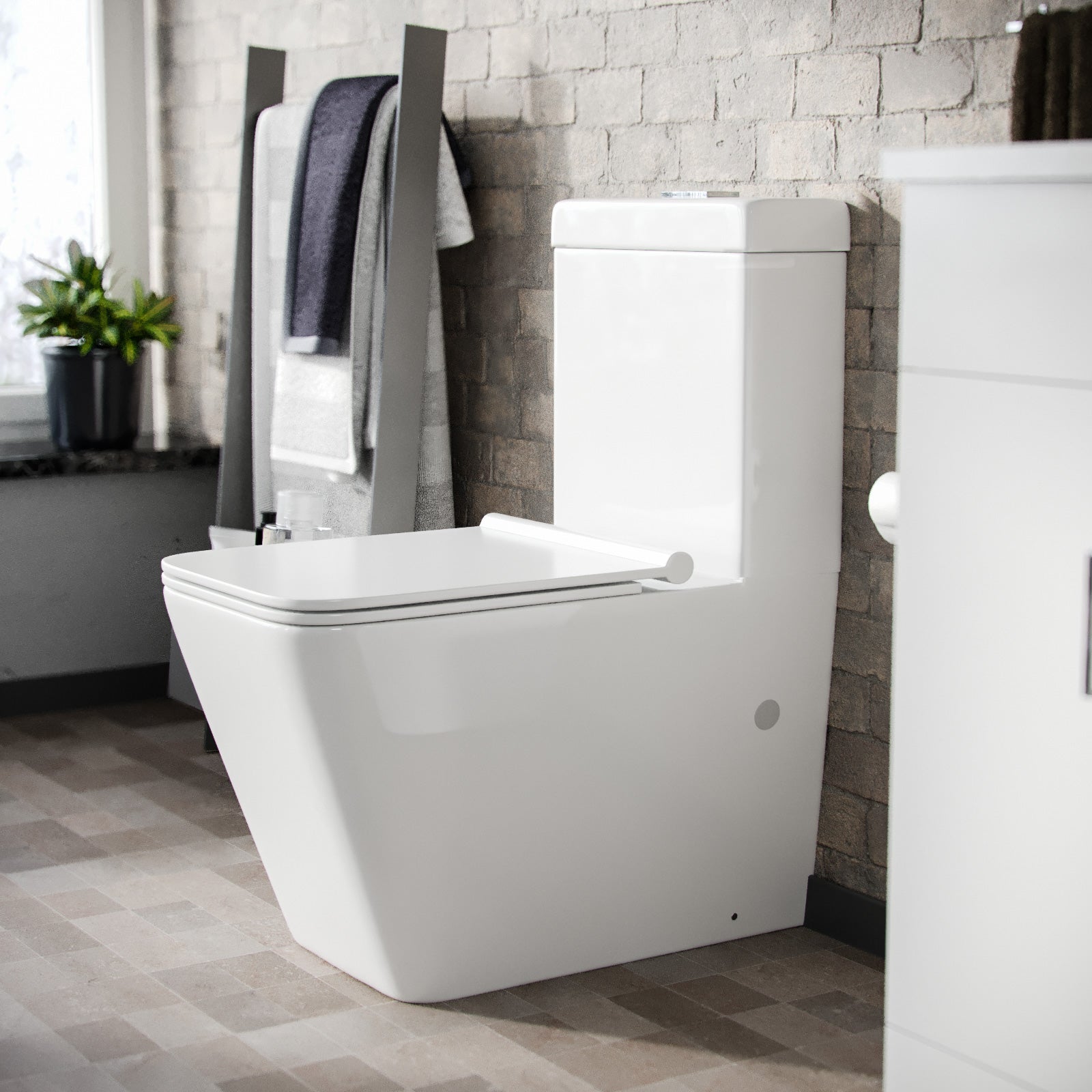 Gordonia Cloakroom Close Coupled WC Toilet White