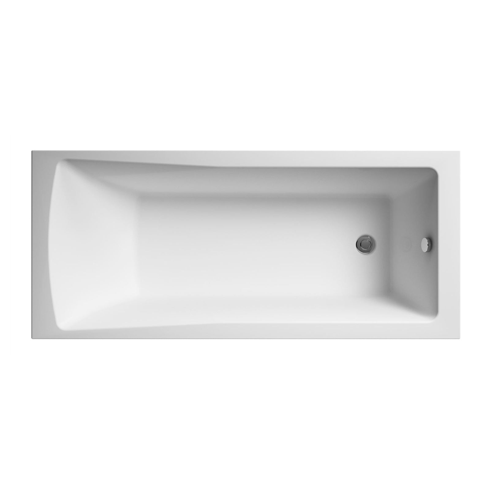 Dylan 1400 x 700mm Square Single Ended Bath with Bath Leg