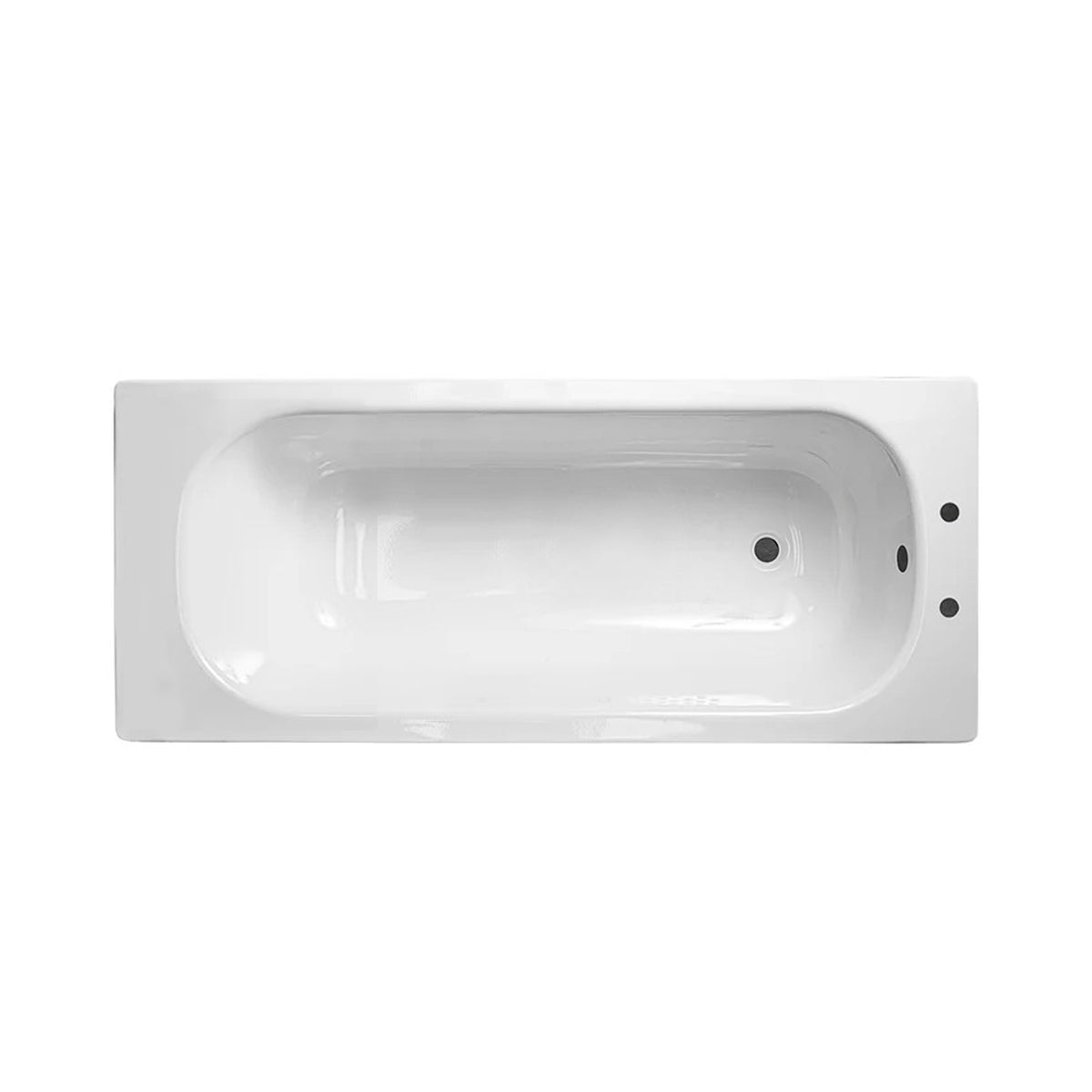 Dylan Premium 1400 x 700mm Steel Enamel Bath with 2 Tap Holes