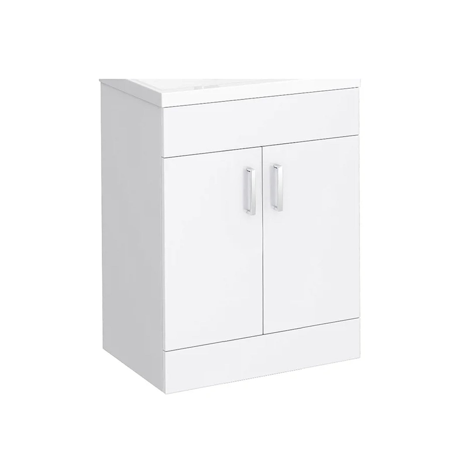 Nanuya 600mm Freestanding White Vanity Unit (Excluding Basin)