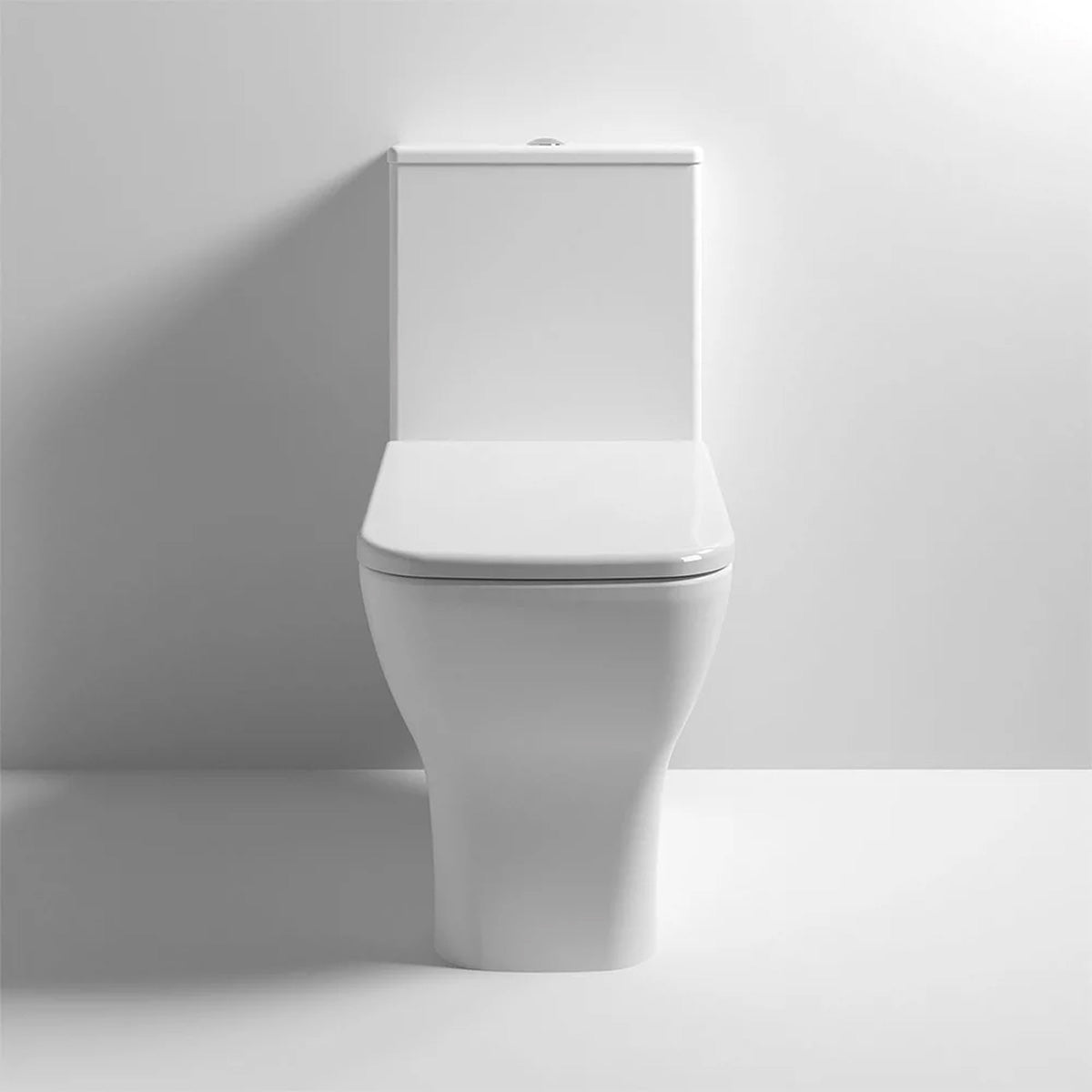 Modern Cloakroom Suite with Close Coupled Toilet and Full Pedestal Basin