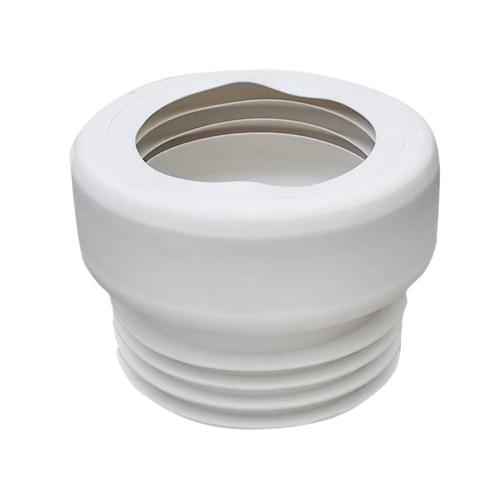 Straight WC Pan Connector to 110mm Soil Toilet Pipe