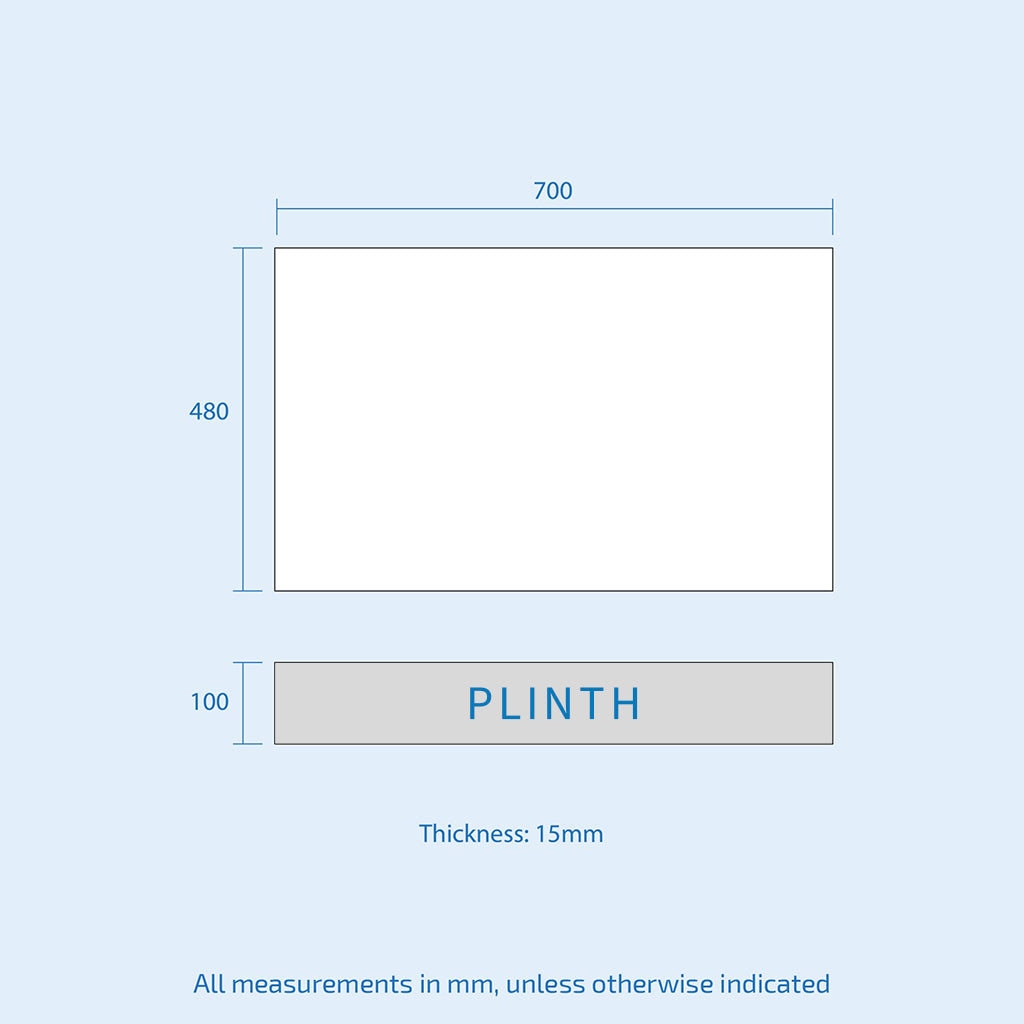 Gorge Dark Grey PVC 700mm End Bath Panel + Plinth