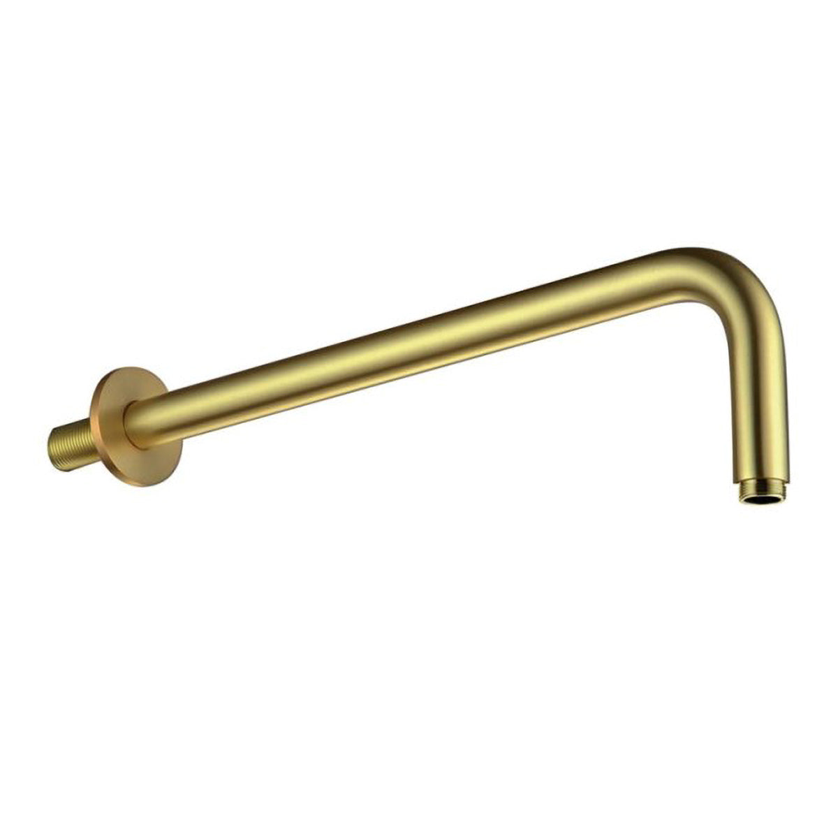 336mm Wall Mounting Brass Round Shower Arm Brushed Brass