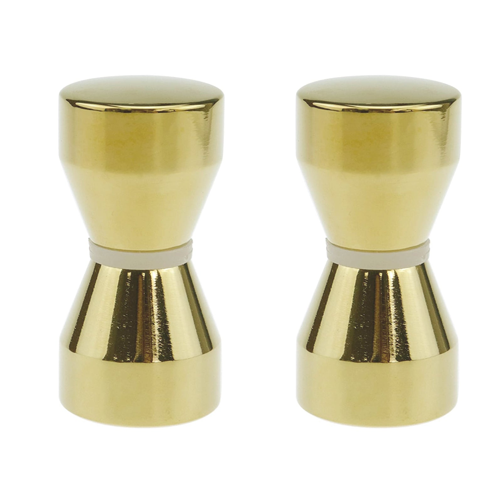Cone Brushed Brass Aluminium Shower Door Knob Handle Set Of 2