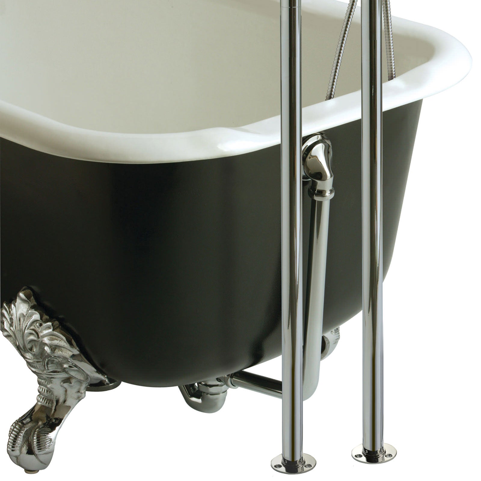 Stafford Traditional Freestanding Chrome Cross Head Bath Filler Tap