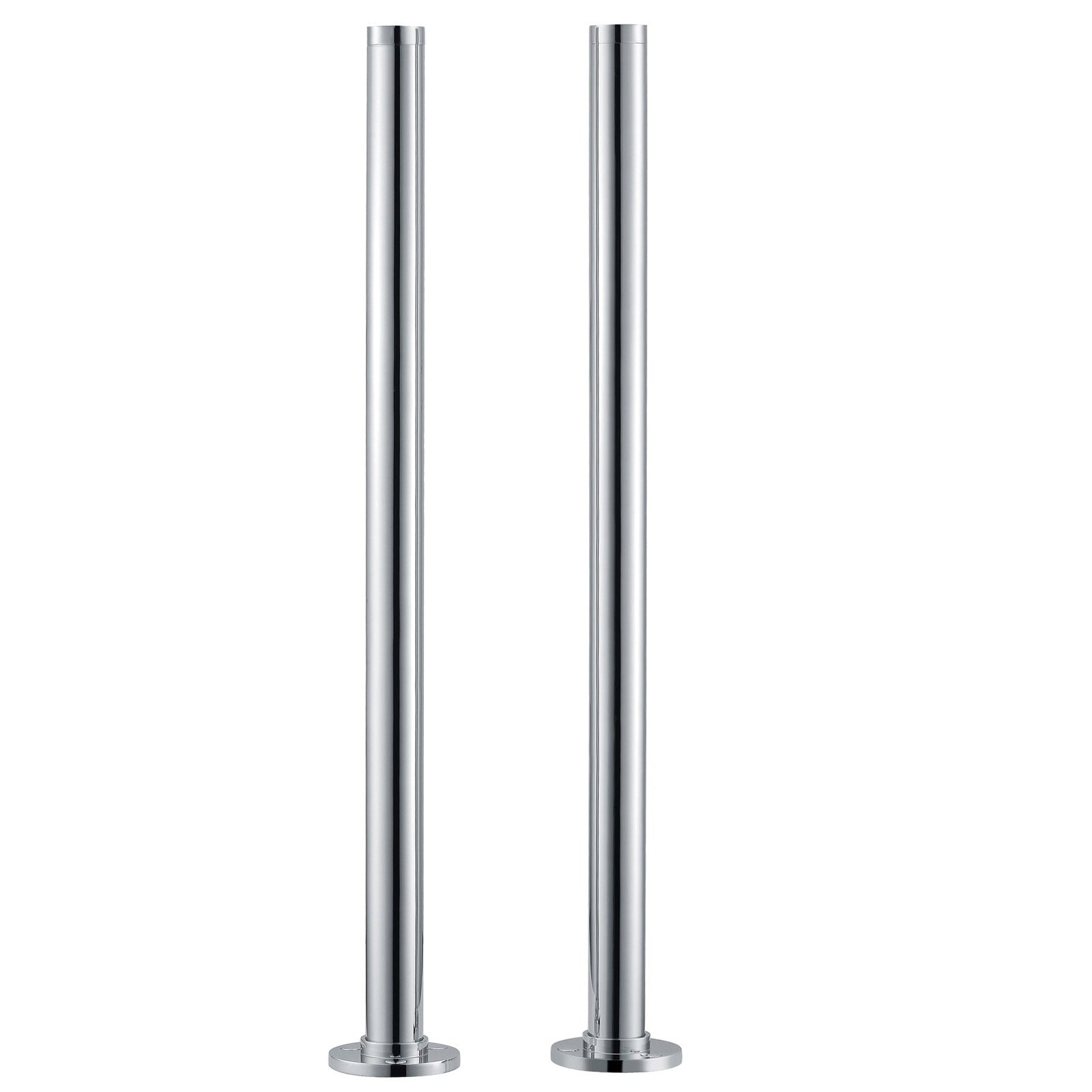 Bathroom Bath Tap Freestanding Column Legs Chrome