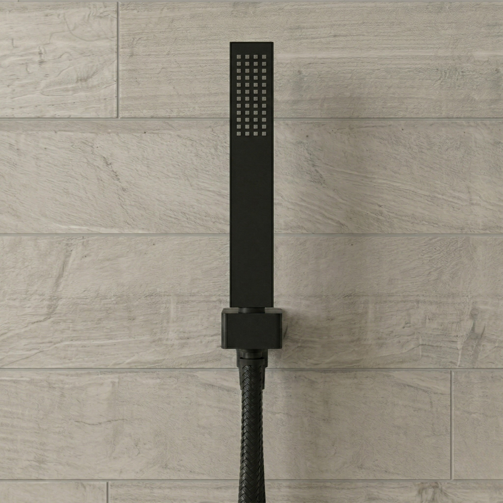 Urban 2 Dial 1 Way Matte Black Concealed Thermostatic Shower Mixer Valve with Handset
