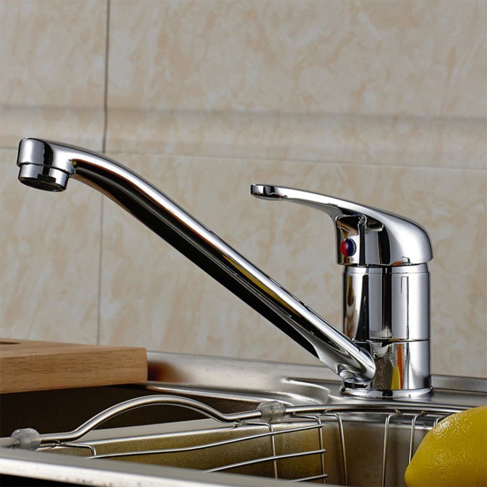 Modern Chrome Single Lever Kitchen Mixer Tap