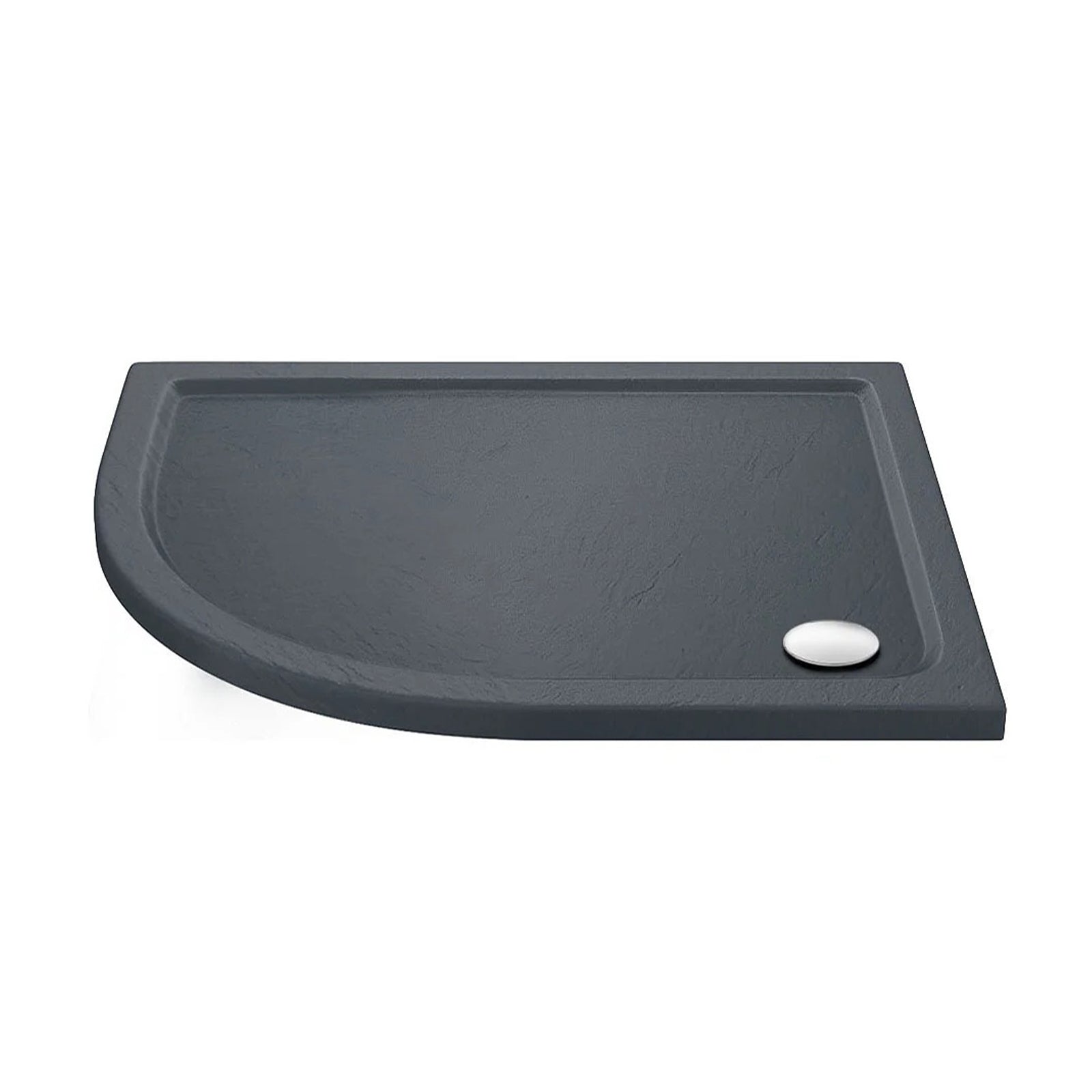 LH 1200 x 900mm Offset Quadrant Tray Slate Grey